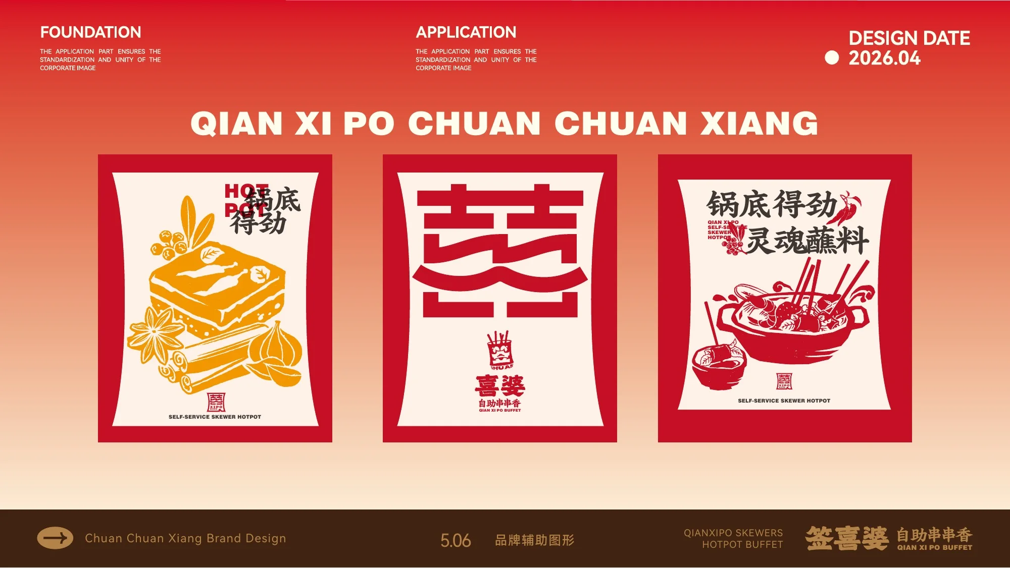 签喜婆自助串串品牌视觉系统